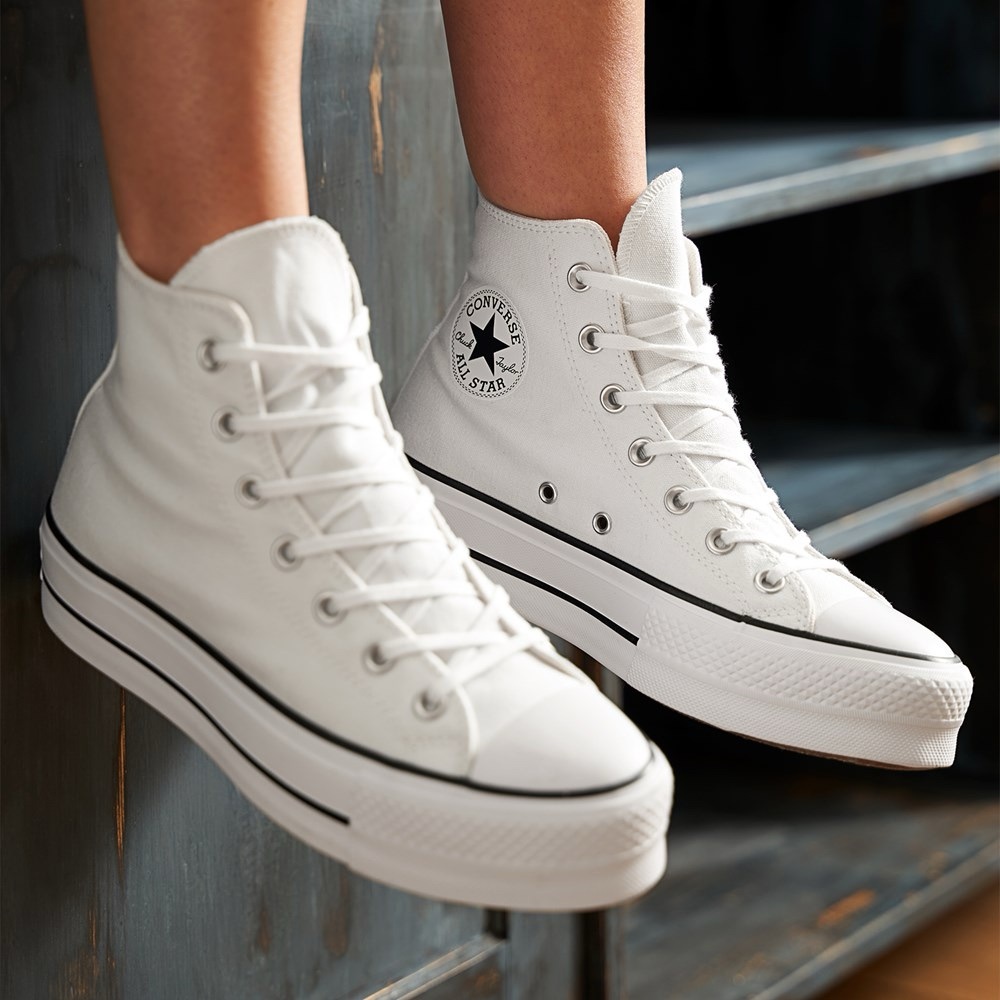 Converse All Star platform High-Top Sneakers in white